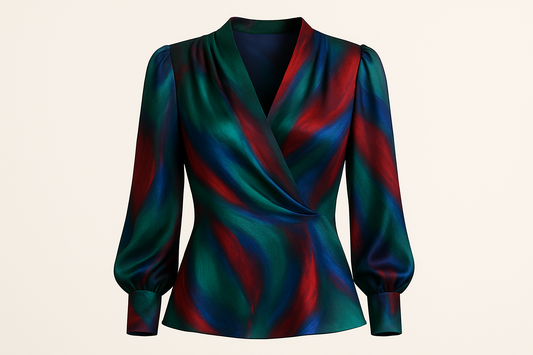 classy and colorful women's top