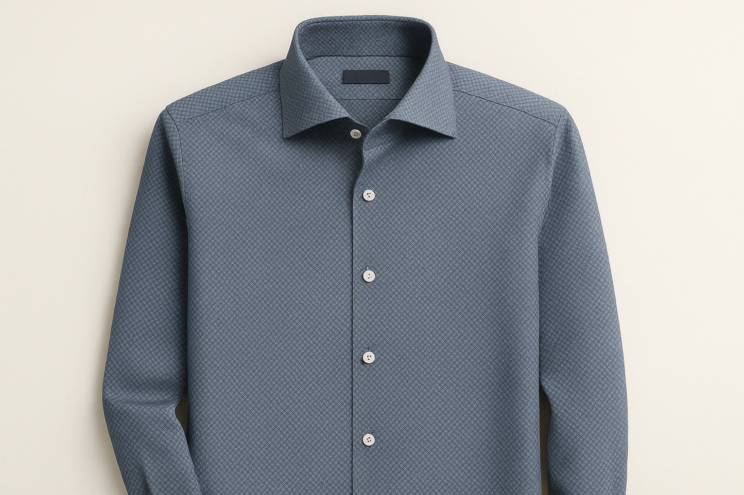patterned men's dress shirt
