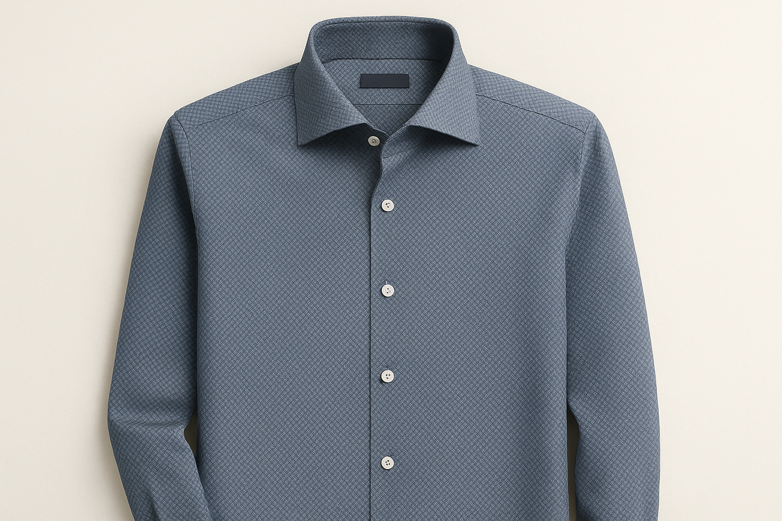 patterned men's dress shirt