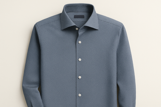 patterned men's dress shirt